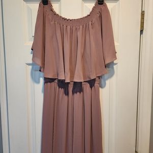Show Me Your Mumu, Maxi Dress, size XL, color: mauve/eggplant